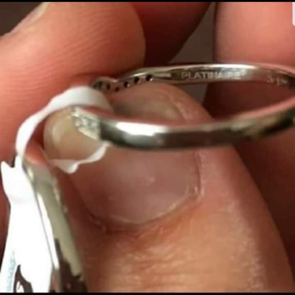 NIB Platinum Diamond Wedding Set Sapphire $2,137 - Picture 8 of 8